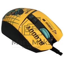 Мышь проводная A4Tech Bloody W63 Max Renegade желтый, 12000 dpi, USB, кнопки - 7