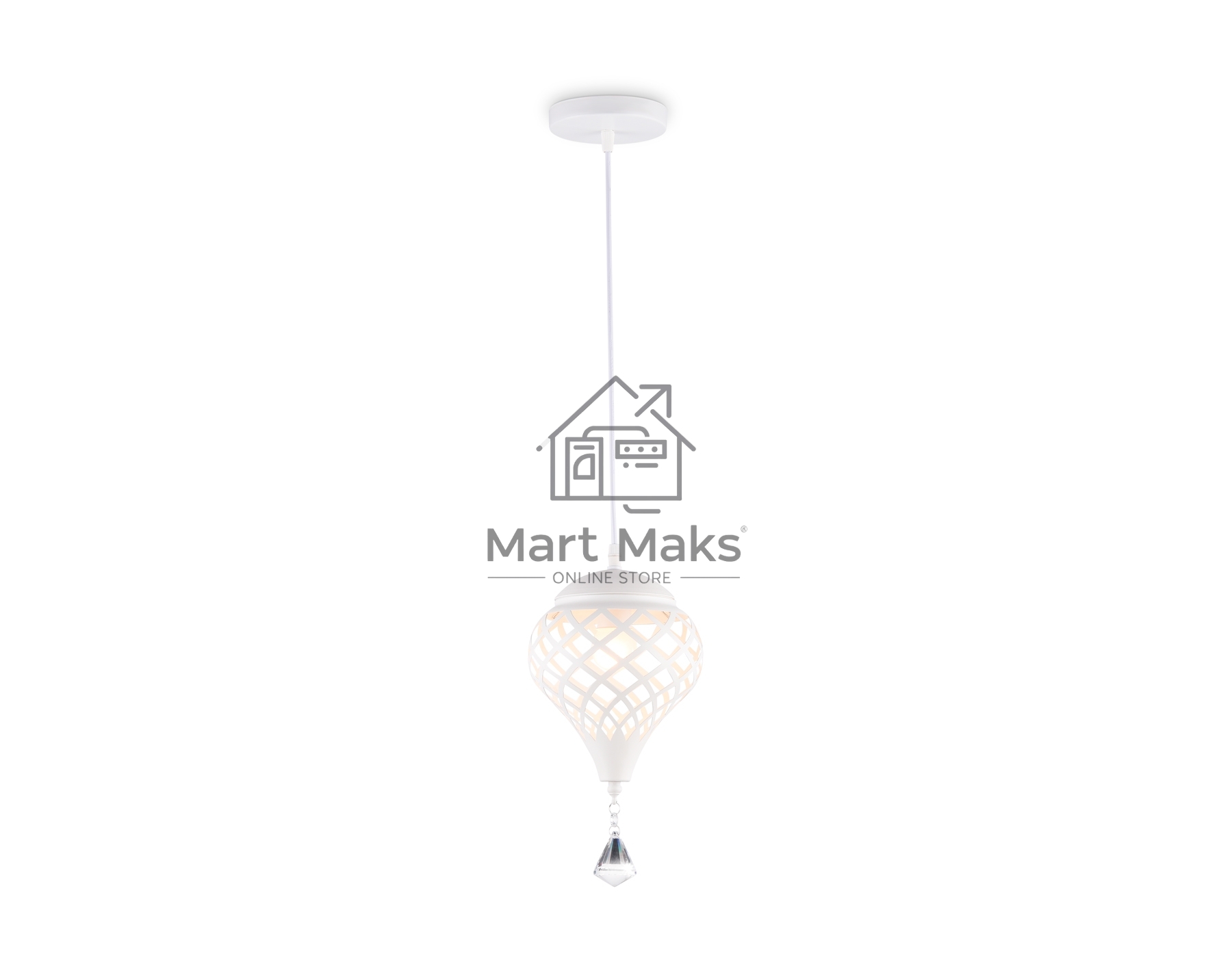 Светильник Ambrella light TR8441 WH белый E27 max 40W D170*800