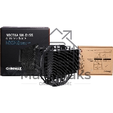 Кулер для процессора Noctua NH-D15S chromax черный, 140 мм, медь, 1500 об/мин, 24.6 дБ, 4 pin PWM, высота 160 мм