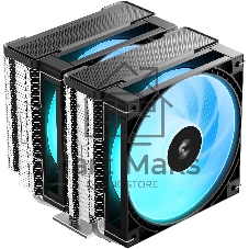 Устройство охлаждения(кулер) Deepcool AG620 G2 ARGB Soc-AM5/AM4/1200/1700/1851 серебристый/черный 4-pin 30.93dB Al+Cu 270W 1046gr Ret (R-AG620-BKAMMG2-G)