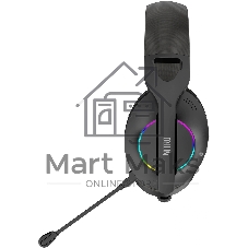 Гарнитура Acer OHR400 чёрный, беспроводная + проводная, USB/mini jack 3.5 мм, до 45 ч, подсветка