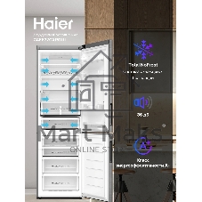 Холодильник Haier C4F637CXRGU1 серебристый двухкамерный 235/115л морозилка снизу, No Frost