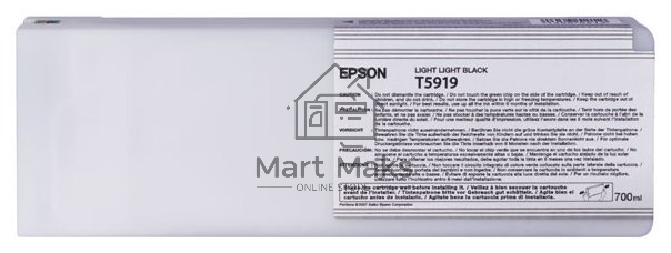 Картридж струйный Epson T5919 (C13T591900) светло-серый (700 мл.) для I/C SP-11880