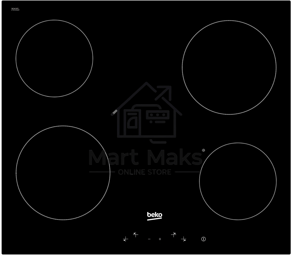Встраиваемая электрическая варочная поверхность Beko HIC 64400 E, черный