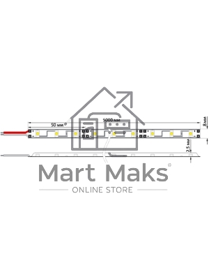 Лента светодиодная Neon-night 220 В, 13х8 мм, IP67, SMD 5050, 60 LED/m, цвет свечения синий