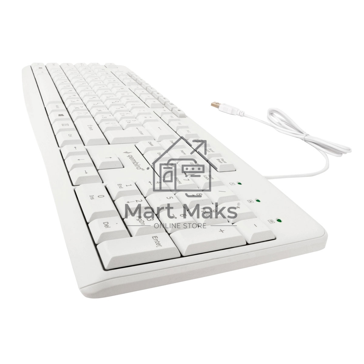 Клавиатура Gembird KB-8430M проводная, USB, белый