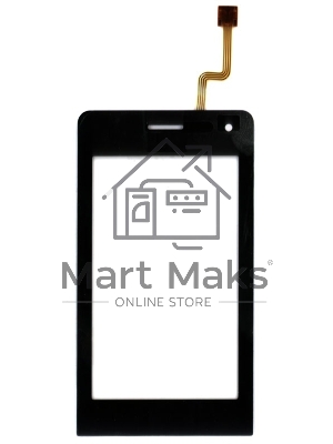 Сенсорное стекло (тачскрин) для LG VIEWTY KU990, черное