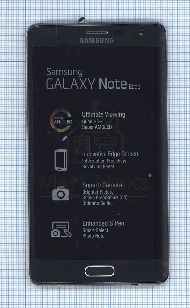Дисплей для Samsung Galaxy Note Edge SM-N915 черный с рамкой