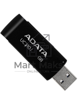 Флешка USB ADATA UC310 (UC310-256G-RBK), 256Gb, USB 3.2 Gen1, R/W 100/30, черный