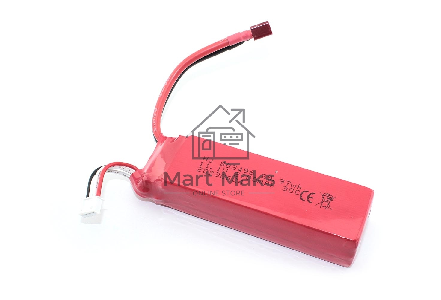 Аккумулятор Li-Pol 11.1V 803496 2700mah разъем T-Plug