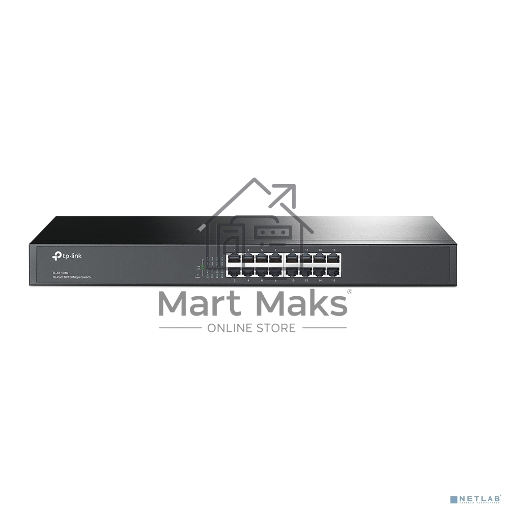 Сетевой коммутатор TP-Link SMB TL-SF1016 Коммутатор 16-port 10/100M Desktop Switch, 16 10/100M RJ45 ports, Plastic case