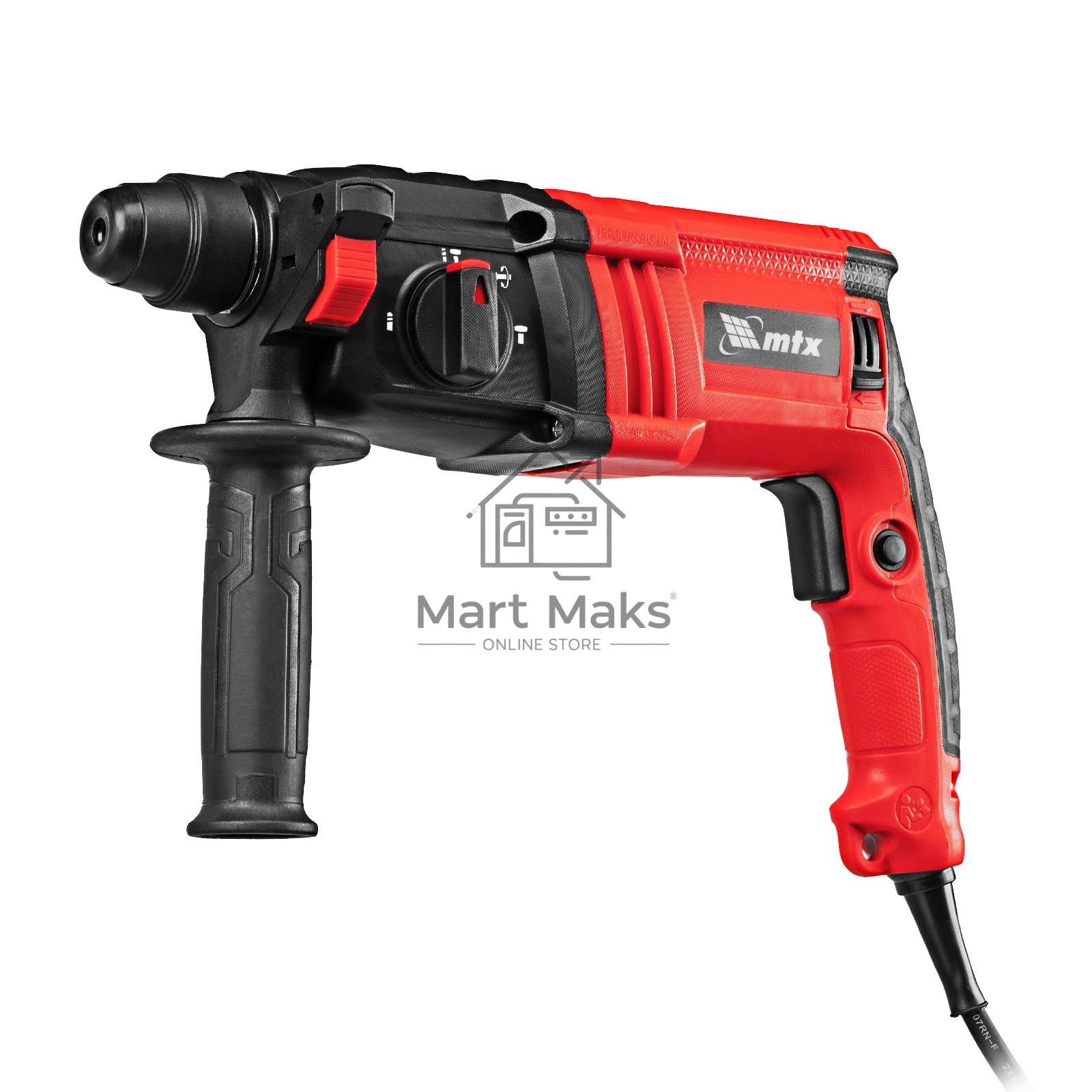 Перфоратор электрический MRH-600-22, SDS-Plus, 600 Вт, 2,2 Дж, 3 плюс 1 реж. MTX