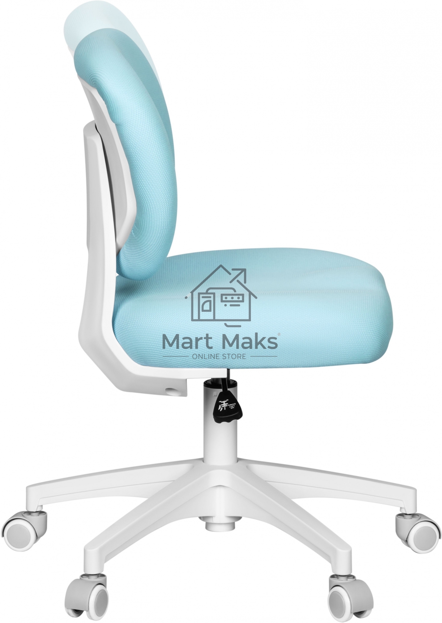 Кресло детское Cactus CS-CHR-3594BL голубой, крестов. пластик белый