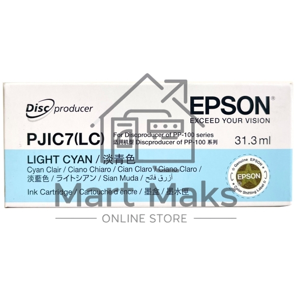Картридж струйный Epson PJIC7 светло-голубой для Discproducer PP-100 (C13S020448/C13S020689)