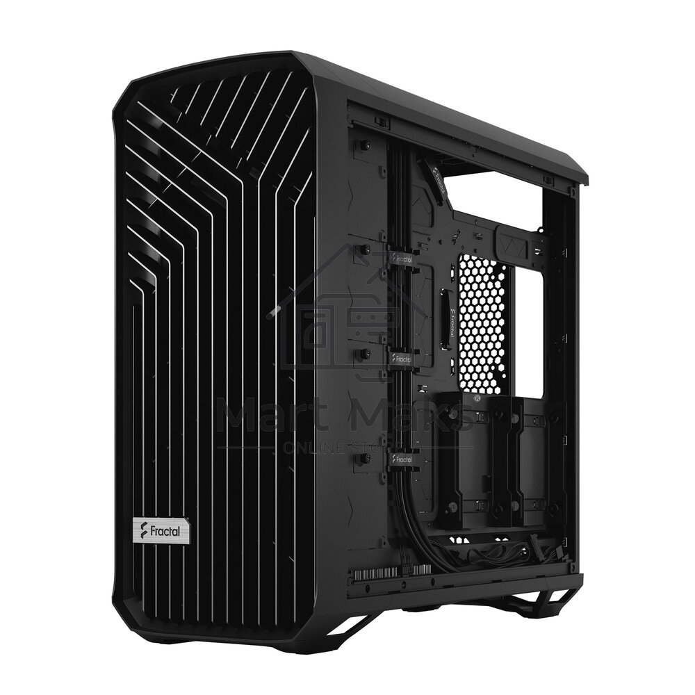 Корпус Fractal Design Torrent Black Solid / E-ATX, 2x3.5, 4x2.5, 7xPCI, 1xUSB-C, 2xUSB3.0 / 2x180mm, 3x140mm fans inc. / FD-C-TOR1A-05
