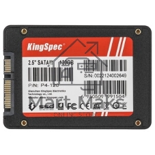 Накопитель SSD KingSpec P4-120, 120Gb, SATA III, 2.5