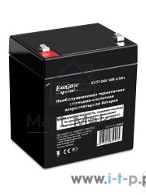 Батарея ExeGate ES252439RUS DT 12045/EXS1245 (12V 4.5Ah) клеммы F1