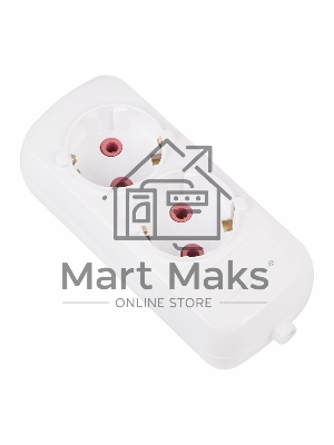 Колодка 2 гнезда с/з PROconnect Колодка 2 гнезда с/з PROconnect