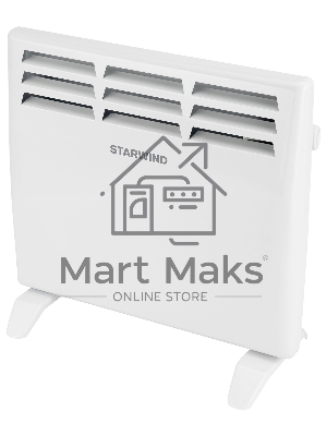 Конвектор Starwind SHV1010 белый, 1000 Вт, 15 м2, термостат