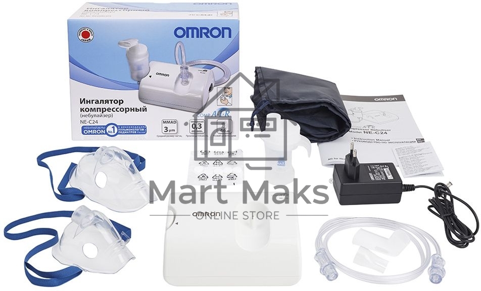 Ингалятор OMRON NE-C24 (NE-C801S-RU) компрессорный