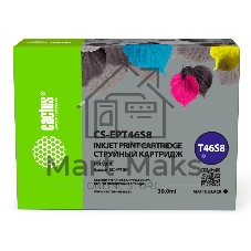 Картридж струйный Cactus CS-EPT46S8 (T46S8) черный пигментный (30 мл) для Epson SureColor SC-P700 Картридж струйный Cactus CS-EPT46S8 (T46S8) черный пигментный (30 мл) для Epson SureColor SC-P700