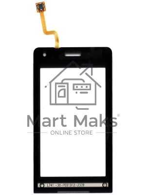 Сенсорное стекло (тачскрин) для LG VIEWTY KU990, черное