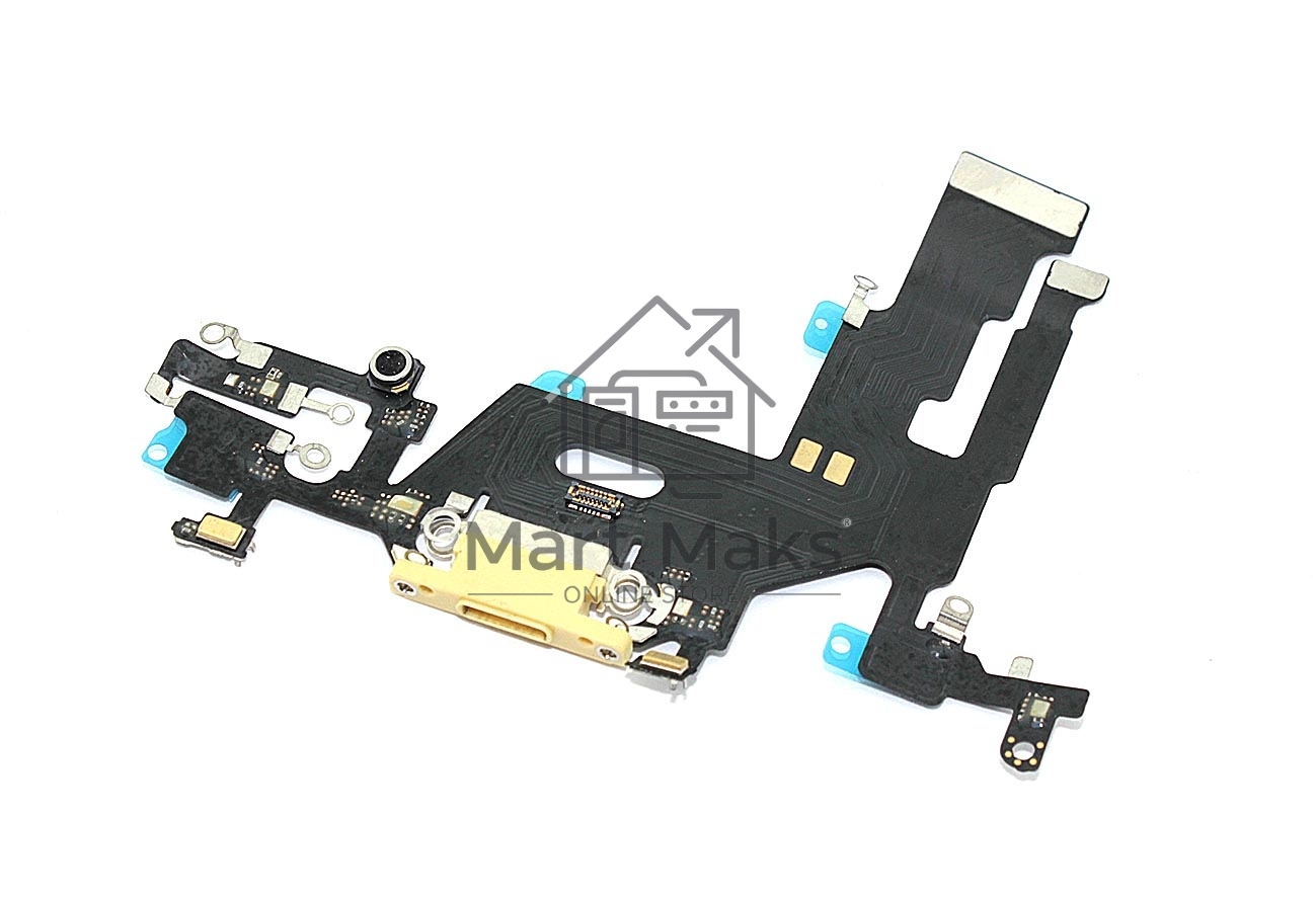 Шлейф разъема питания для iPhone 11 золотой