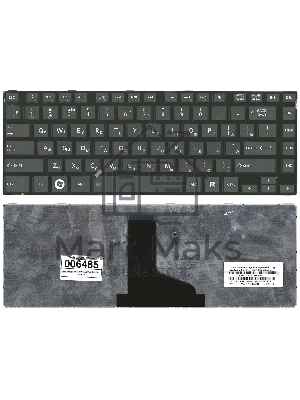 Клавиатура для ноутбука Toshiba L800 L830 черная с черной рамкой