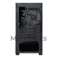 Компьютерный корпус без блока питания HSPD M321, Mesh Mini-tower, черный, slide TG, 0.45 SPCC, 2x140мм ARGb+1x120мм ARGb mATX, mITX 160/340/184мм 2x2.5