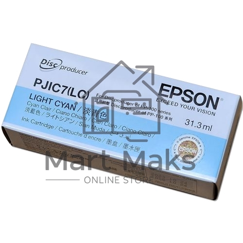 Картридж струйный Epson PJIC7 светло-голубой для Discproducer PP-100 (C13S020448/C13S020689)