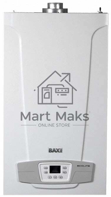 Котел газовый BAXI ECO LIFE 24F настен, 24 кВт, двухконтурный, с закрыт. кам. сгор.