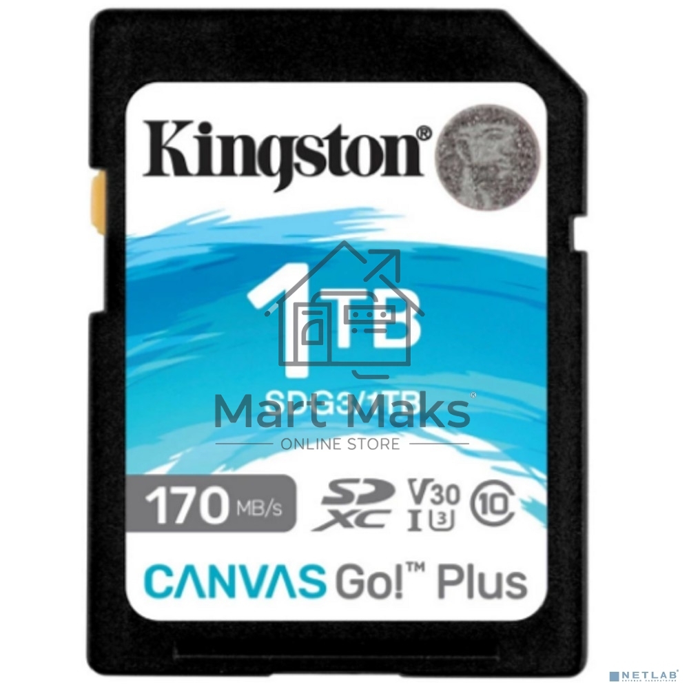 Карта памяти Kingston 1TB SDXC Canvas Go Plus 170R C10 UHS-I U3 V30/ Kingston 1TB SDXC Canvas Go Plus 170R C10 UHS-I U3 V30