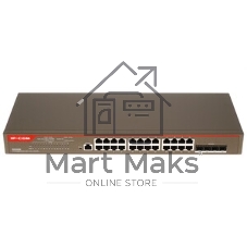 Коммутатор управляемый в стойку, 24*1Gbit RJ45, 4*SFP 10Gbit, console port IP-COM G5328X