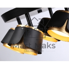 Светильник Ambrella light TN71243/4 BK/GD черный/золото GX53/4 D250*147