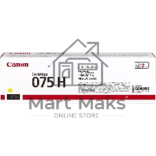 Тонер-картридж Canon 075H 6366C002 желтый для LBP646Cdw/LBP647Cdw/MF664Cdw/MF667Cdw , 2.5 тыс. стр.
