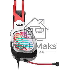 Гарнитура Bloody G560 Naraka белый/красный, проводная, подсветка