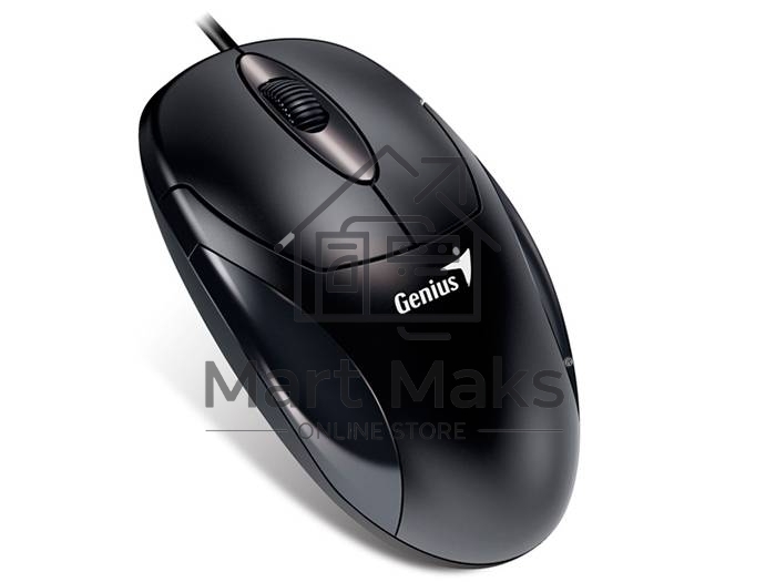 Мышь проводная Genius XScroll V3 черный, 1000 dpi, USB, кнопки - 3