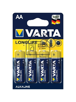 Батарейки VARTA Long Life AA блистер 4 04106101414 Батарейки VARTA Long Life AA блистер 4 04106101414