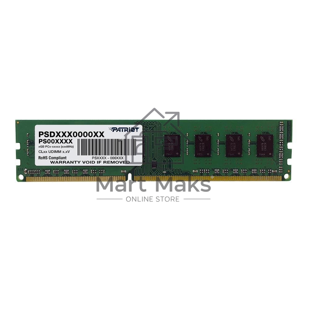 Оперативная память Patriot Signature, DDR3L, 4GB (1x4 GB), 1600 MHz, CL11, DIMM