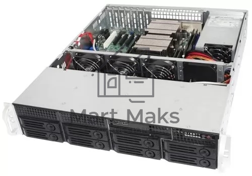 Серверный корпус 2U rackmount, 8+1 trays, 550W CRPS PSU(1+1) / 21