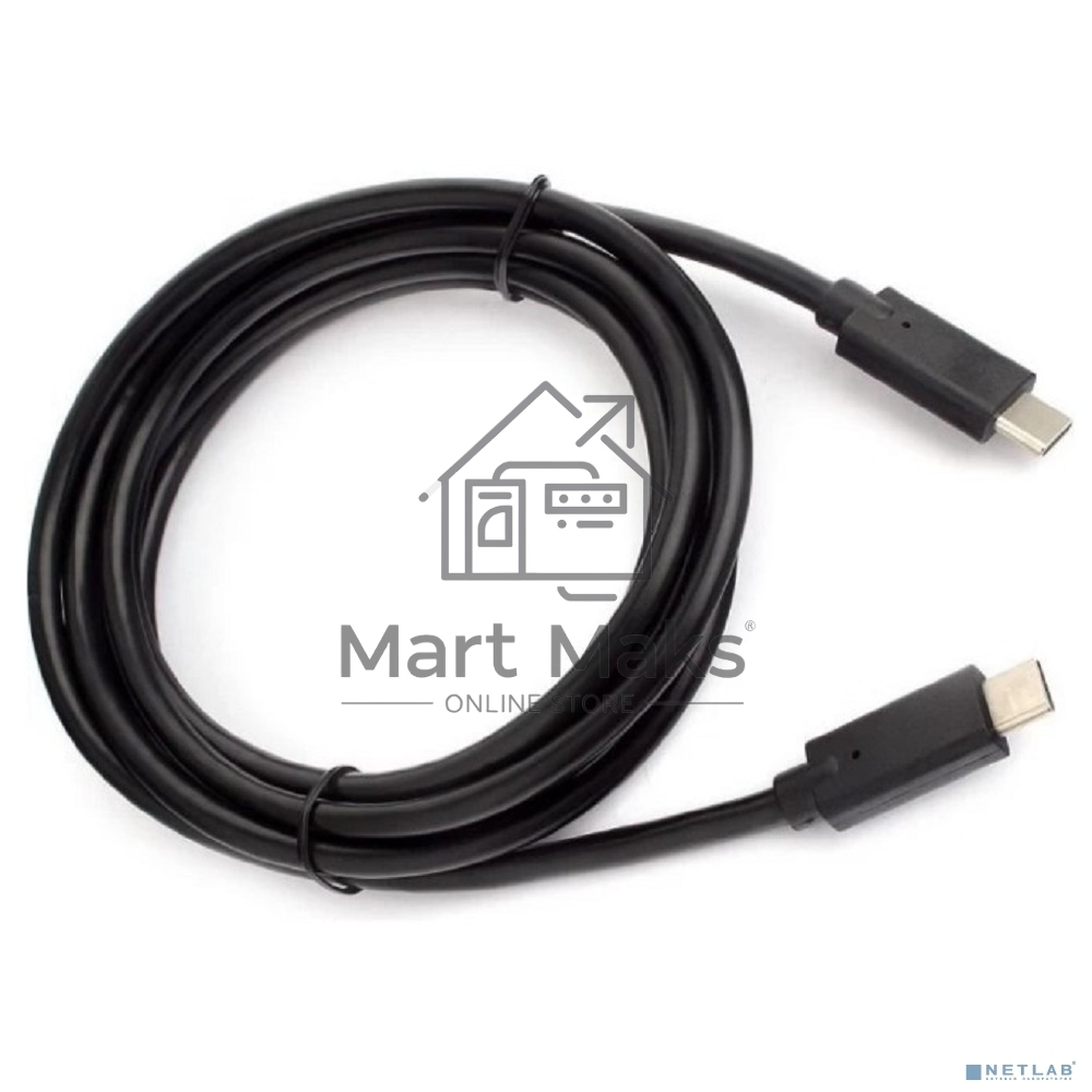Кабель для зарядки ExeGate EX-CCP-USBC-CMCM-1M (USB Type Cm/Cm, 3A, 60W, 1м)