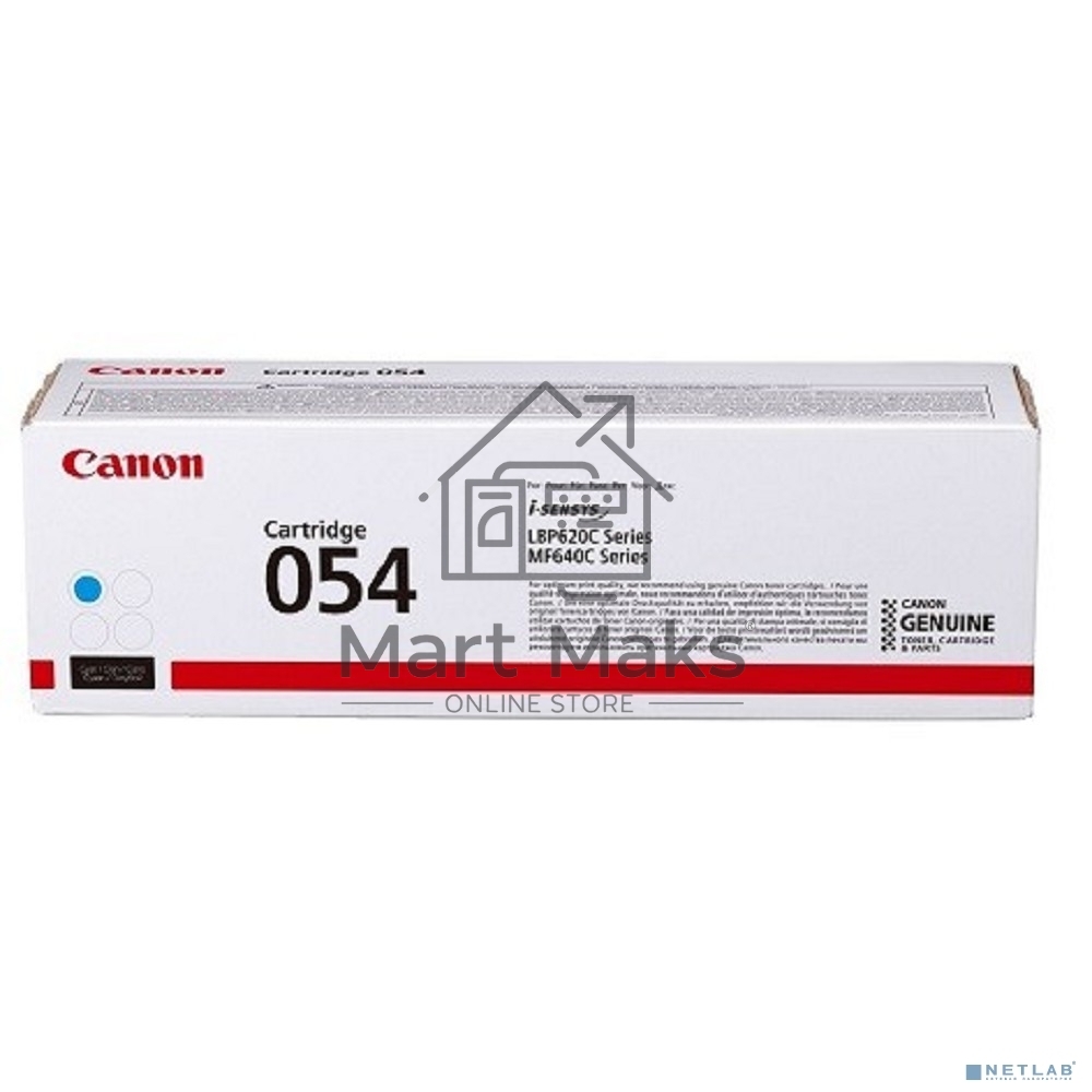 Картридж лазерный Canon 054 C (3023C002) голубой (1200 стр.) для Canon MF645Cx/MF643Cdw/MF641Cw/LBP623Cdw/621Cw