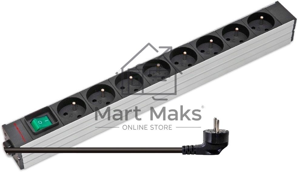 Блок распределения питания Sysmatrix PD 0804.019 гор.размещ. 8xSchuko базовые 10A Schuko 1.8м
