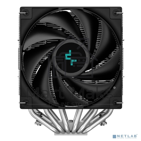 Кулер для процессора DEEPCOOL AG620 черный, 120 мм, алюминий/медь, 1850 об/мин, 29.4 дБ, 4 pin, 260 Вт, 157 мм