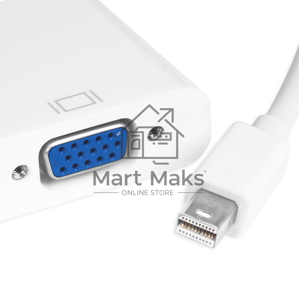 Адаптер-переходник GreenconnectApple mini DisplayPort 20M > VGA 15F (GCR-MDP2VGA)