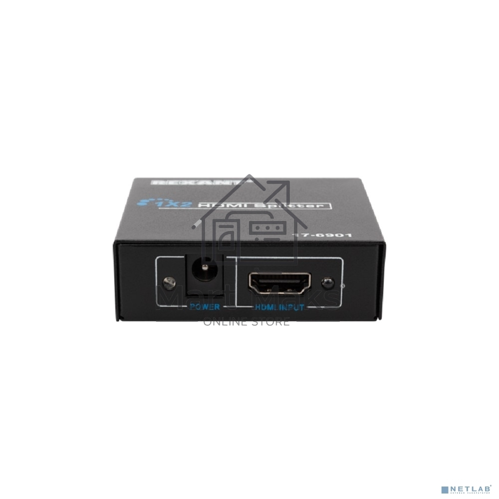 Делитель гнездо HDMI на 2 гнезда HDMI, металл Rexant