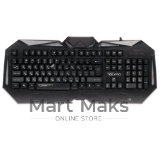 Комплект клавиатура+мышь Qumo Spirit of Wisdom проводной, USB, 2400 DPI, чёрный
