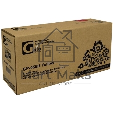 Картридж лазерный GalaPrint GP-055 для принтеров Canon i-SENSYS LBP664Cx/LBP663Cdw/MF746Cx/MF744Cdw/MF742Cdw Yellow без чипа 2100 копий