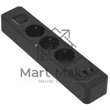 Удлинитель с USB зарядкой Harper UCH-430 черный PD3.0