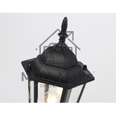 Светильник Ambrella light ST2023 BK/CL черный/прозрачный IP54 E27 max 40W D150*400